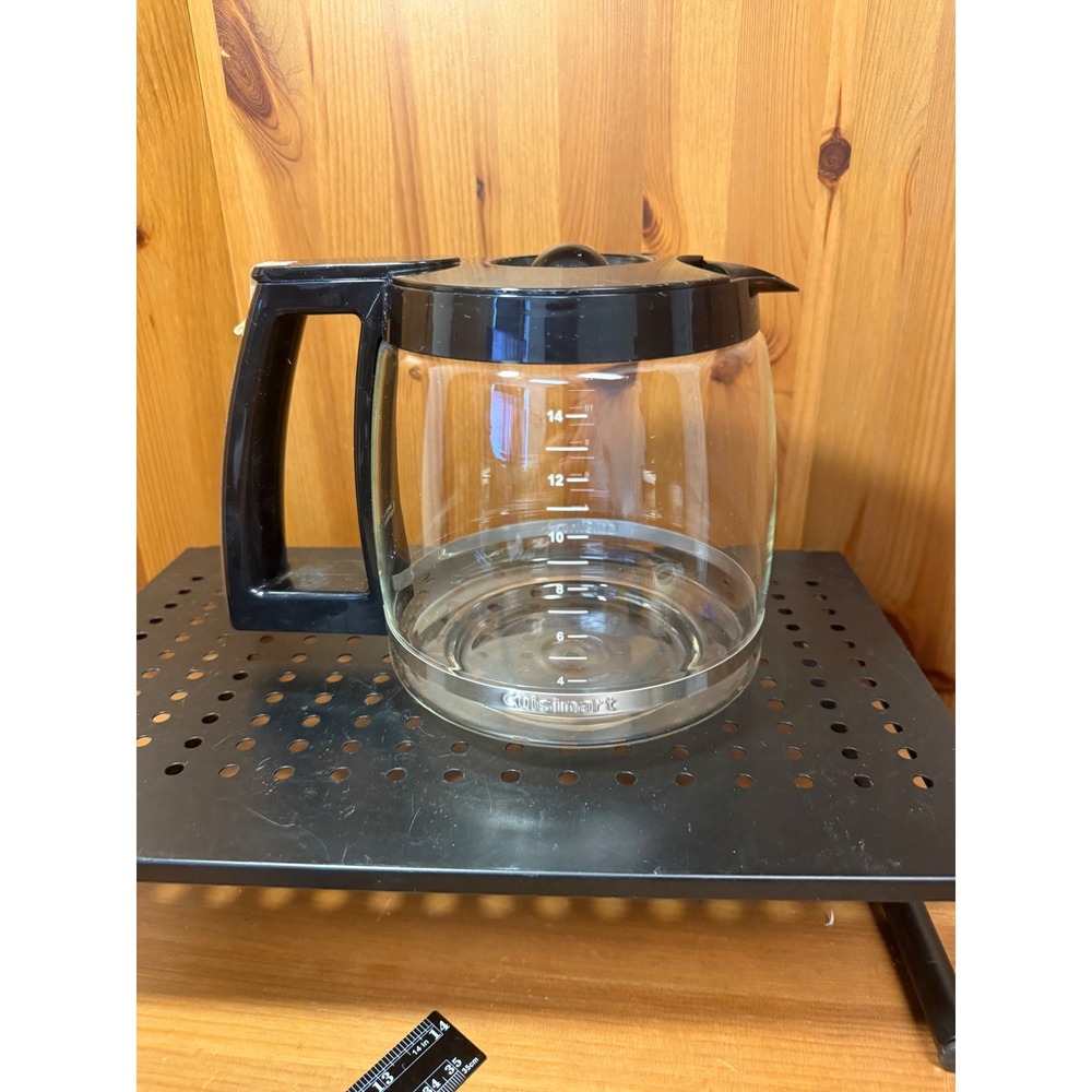 Cuisinart 14 Cup Glass Coffee Carafe Replacement Black Silver